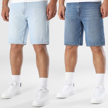 LBO - 2er-Pack Jean Relaxed Shorts 3582 3585 Denim Blau